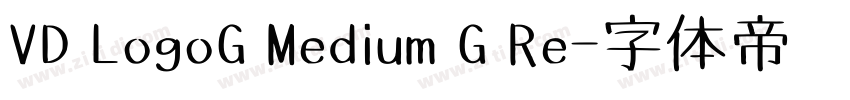 VD LogoG Medium G Re字体转换